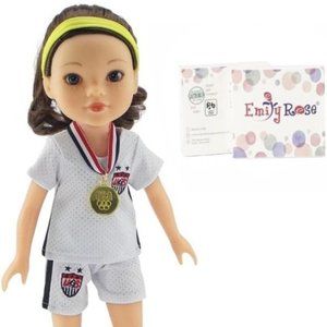 NEW‎ Emily Rose 14 Inch Doll Clothes Soccer Sports Uniform